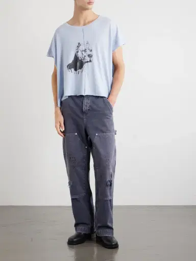 Enfants Riches Déprimés Na Pitbull Distressed Printed Cotton-Jersey T-Shirt - Men | Thumbnail 2 Enfants Riches Déprimés Na Pitbull Distressed Printed Cotton-Jersey T-Shirt - Men | Thumbnail 2