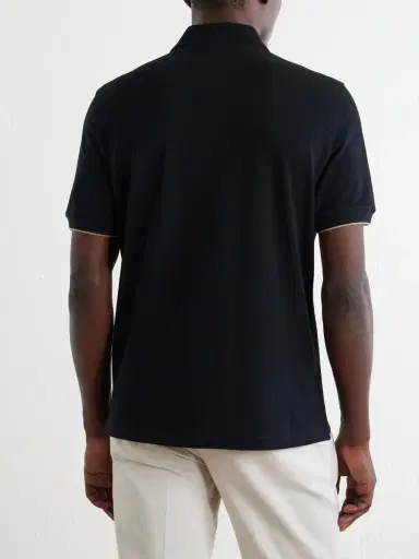 Brunello Cucinelli Logo-Print Cotton-Piqué Polo Shirt - Men | Thumbnail 4 Brunello Cucinelli Logo-Print Cotton-Piqué Polo Shirt - Men | Thumbnail 4