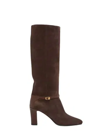 Valentino Garavani 85mm Pattie Suede Knee-High Boots | Thumbnail 1 Valentino Garavani 85mm Pattie Suede Knee-High Boots | Thumbnail 1