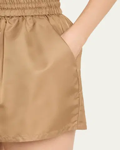 Cinq à Sept Kendra Nylon Drawstring Shorts | Thumbnail 5 Cinq à Sept Kendra Nylon Drawstring Shorts | Thumbnail 5