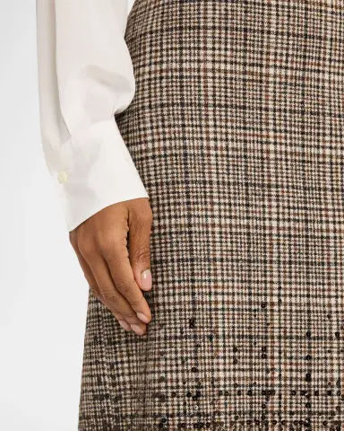 Brunello Cucinelli Shimmering Paillette Check Midi Skirt | Thumbnail 5 Brunello Cucinelli Shimmering Paillette Check Midi Skirt | Thumbnail 5