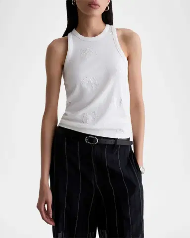 AG Jeans Embellished High-Neck Tank Top | Thumbnail 4 AG Jeans Embellished High-Neck Tank Top | Thumbnail 4