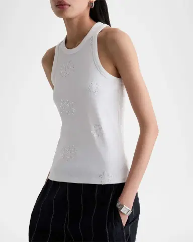 AG Jeans Embellished High-Neck Tank Top | Thumbnail 7 AG Jeans Embellished High-Neck Tank Top | Thumbnail 7