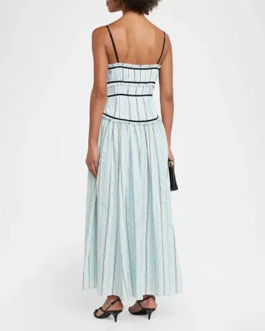 Cinq à Sept Celia Striped Maxi Dress | Thumbnail 3 Cinq à Sept Celia Striped Maxi Dress | Thumbnail 3