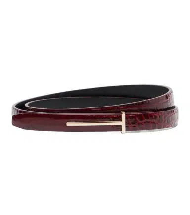 Tom Ford Croc-effect leather belt | Thumbnail 1 Tom Ford Croc-effect leather belt | Thumbnail 1