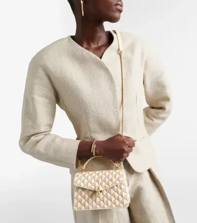 BVLGARI Serpenti Forever Mini raffia top-handle bag | Thumbnail 4 BVLGARI Serpenti Forever Mini raffia top-handle bag | Thumbnail 4