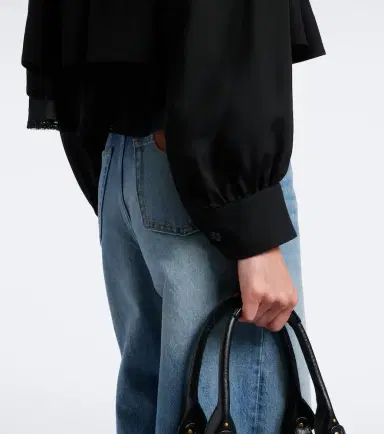 Chloé Chloé Gathered cropped faille jacket | Thumbnail 5 Chloé Chloé Gathered cropped faille jacket | Thumbnail 5