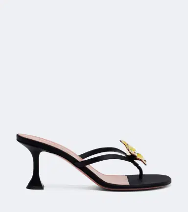 Amina Muaddi Vittoria embellished satin thong sandals | Thumbnail 2 Amina Muaddi Vittoria embellished satin thong sandals | Thumbnail 2