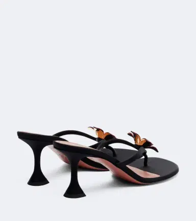 Amina Muaddi Vittoria embellished satin thong sandals | Thumbnail 4 Amina Muaddi Vittoria embellished satin thong sandals | Thumbnail 4