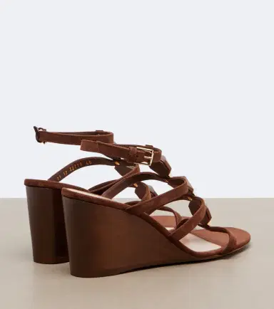 Gianvito Rossi Studded suede wedge sandals | Thumbnail 4 Gianvito Rossi Studded suede wedge sandals | Thumbnail 4