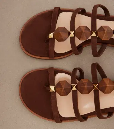 Gianvito Rossi Studded suede thong sandals | Thumbnail 4 Gianvito Rossi Studded suede thong sandals | Thumbnail 4
