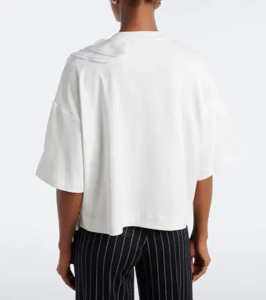 Max Mara Floral-appliqué cotton jersey T-shirt | Thumbnail 5 Max Mara Floral-appliqué cotton jersey T-shirt | Thumbnail 5