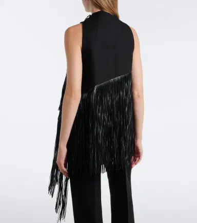 Sportmax Fringed halterneck cotton top | Thumbnail 3 Sportmax Fringed halterneck cotton top | Thumbnail 3