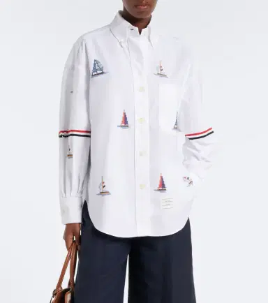 Thom Browne Printed cotton shirt | Thumbnail 2 Thom Browne Printed cotton shirt | Thumbnail 2