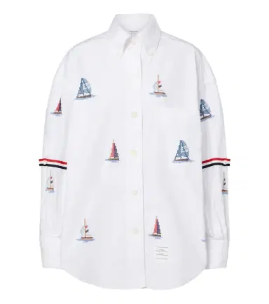 Thom Browne Printed cotton shirt | Thumbnail 1 Thom Browne Printed cotton shirt | Thumbnail 1