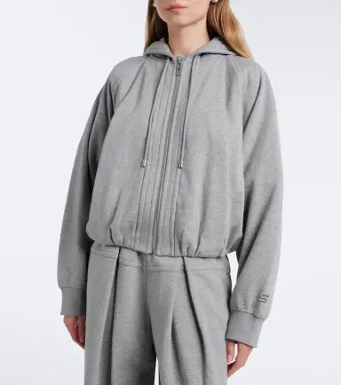 Sportmax Cotton-blend jersey hoodie | Thumbnail 4 Sportmax Cotton-blend jersey hoodie | Thumbnail 4