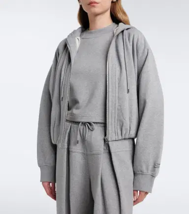 Sportmax Cotton-blend jersey hoodie | Thumbnail 6 Sportmax Cotton-blend jersey hoodie | Thumbnail 6