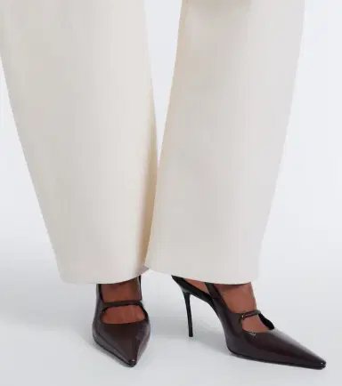 Alaia Alaïa Wool crêpe barrel-leg pants | Thumbnail 5 Alaia Alaïa Wool crêpe barrel-leg pants | Thumbnail 5