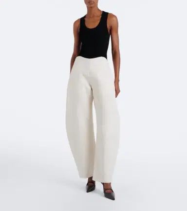 Alaia Alaïa Wool crêpe barrel-leg pants | Thumbnail 6 Alaia Alaïa Wool crêpe barrel-leg pants | Thumbnail 6