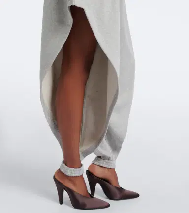 Alaïa Alaïa Ruffled cotton-blend fleece tapered pants | Thumbnail 5 Alaïa Alaïa Ruffled cotton-blend fleece tapered pants | Thumbnail 5