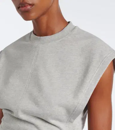 Alaïa Alaïa Cotton-blend fleece crop top | Thumbnail 3 Alaïa Alaïa Cotton-blend fleece crop top | Thumbnail 3