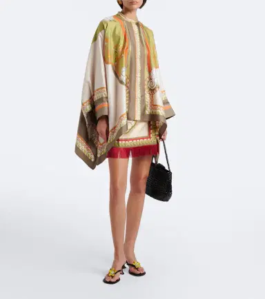 La DoubleJ Printed fringe-trimmed silk miniskirt | Thumbnail 3 La DoubleJ Printed fringe-trimmed silk miniskirt | Thumbnail 3