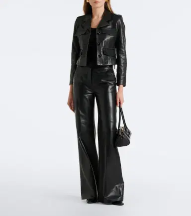 Dorothee Schumacher Leather flared pants | Thumbnail 2 Dorothee Schumacher Leather flared pants | Thumbnail 2