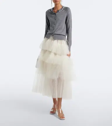 Simone Rocha Embellished wool and silk cardigan | Thumbnail 3 Simone Rocha Embellished wool and silk cardigan | Thumbnail 3