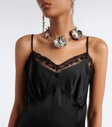 Simone Rocha Satin slip dress | Thumbnail 3 Simone Rocha Satin slip dress | Thumbnail 3