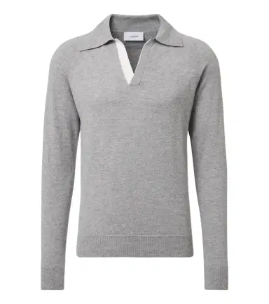Lardini Virgin wool and cashmere polo sweater | Thumbnail 1 Lardini Virgin wool and cashmere polo sweater | Thumbnail 1