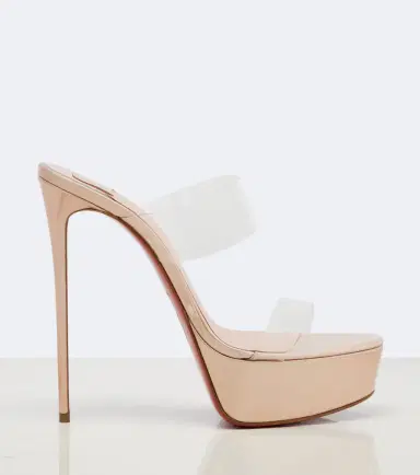 Christian Louboutin Just Nothing leather platform mules | Thumbnail 3 Christian Louboutin Just Nothing leather platform mules | Thumbnail 3