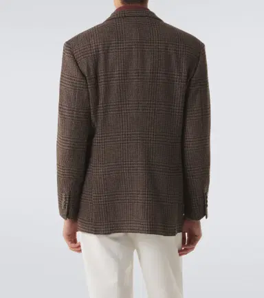 Brunello Cucinelli Prince of Wales check cashmere blazer | Thumbnail 3 Brunello Cucinelli Prince of Wales check cashmere blazer | Thumbnail 3