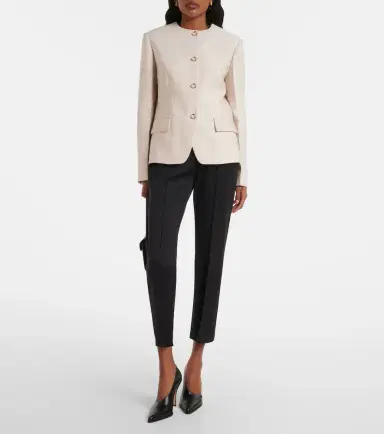 AGNONA Jersey cropped slim pants | Thumbnail 3 AGNONA Jersey cropped slim pants | Thumbnail 3