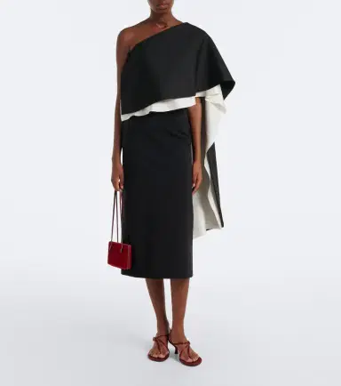 Rohe Róhe One-shoulder caped wool-blend top | Thumbnail 4 Rohe Róhe One-shoulder caped wool-blend top | Thumbnail 4