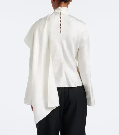 RÓHE Róhe Caped silk satin turtleneck top | Thumbnail 3 RÓHE Róhe Caped silk satin turtleneck top | Thumbnail 3