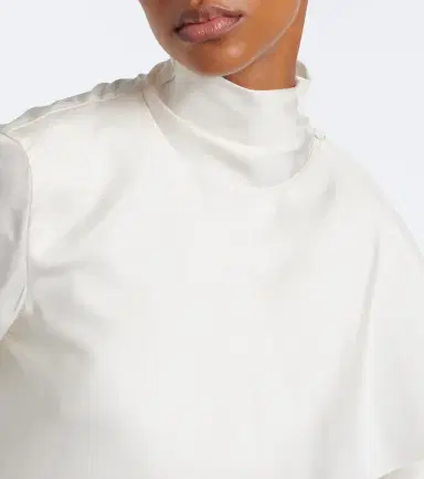 RÓHE Róhe Caped silk satin turtleneck top | Thumbnail 4 RÓHE Róhe Caped silk satin turtleneck top | Thumbnail 4