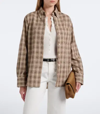 RÓHE Róhe Checked bouclé cotton and silk-blend overshirt | Thumbnail 2 RÓHE Róhe Checked bouclé cotton and silk-blend overshirt | Thumbnail 2