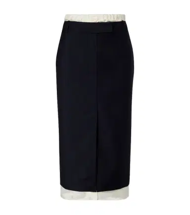 RÓHE Róhe Wool and mohair midi skirt | Thumbnail 1 RÓHE Róhe Wool and mohair midi skirt | Thumbnail 1