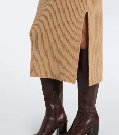 Jardin des Orangers Virgin wool and cashmere midi skirt | Thumbnail 5 Jardin des Orangers Virgin wool and cashmere midi skirt | Thumbnail 5