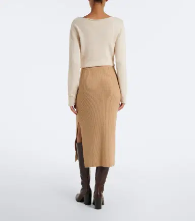 Jardin des Orangers Virgin wool and cashmere midi skirt | Thumbnail 6 Jardin des Orangers Virgin wool and cashmere midi skirt | Thumbnail 6