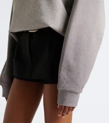 Acne Studios Logo cotton fleece sweatshirt | Thumbnail 3 Acne Studios Logo cotton fleece sweatshirt | Thumbnail 3