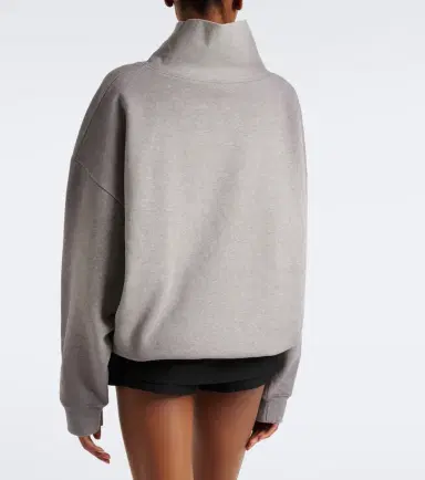 Acne Studios Logo cotton fleece sweatshirt | Thumbnail 4 Acne Studios Logo cotton fleece sweatshirt | Thumbnail 4