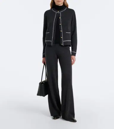 Jardin des Orangers Virgin wool and cashmere wide-leg pants | Thumbnail 5 Jardin des Orangers Virgin wool and cashmere wide-leg pants | Thumbnail 5