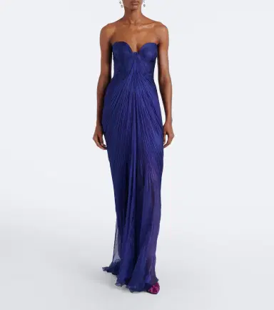 Maria Lucia Hohan Salima silk bustier gown | Thumbnail 3 Maria Lucia Hohan Salima silk bustier gown | Thumbnail 3