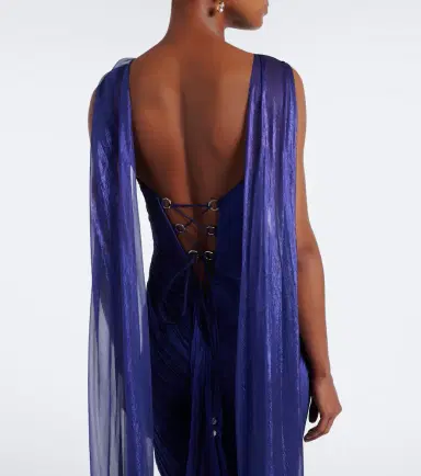 Maria Lucia Hohan Salima silk bustier gown | Thumbnail 4 Maria Lucia Hohan Salima silk bustier gown | Thumbnail 4