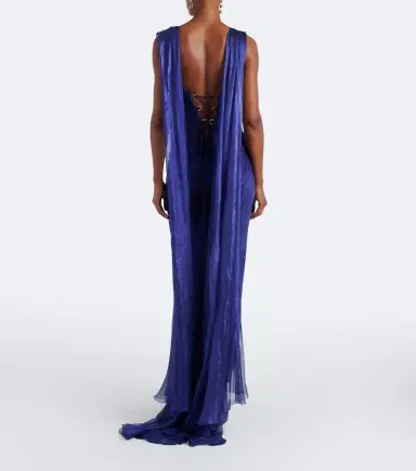 Maria Lucia Hohan Salima silk bustier gown | Thumbnail 5 Maria Lucia Hohan Salima silk bustier gown | Thumbnail 5