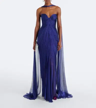 Maria Lucia Hohan Salima silk bustier gown | Thumbnail 6 Maria Lucia Hohan Salima silk bustier gown | Thumbnail 6