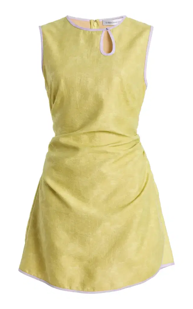 Exclusive Light Leak Jacquard Loophole Mini Dress Exclusive Light Leak Jacquard Loophole Mini Dress