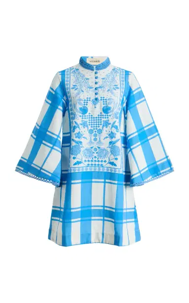 VERANDAH Cotton-Blend Mini Kaftan Dress | Thumbnail 4 VERANDAH Cotton-Blend Mini Kaftan Dress | Thumbnail 4