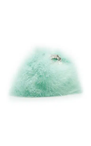 Amina Muaddi Camelia Feather Bag | Thumbnail 4 Amina Muaddi Camelia Feather Bag | Thumbnail 4